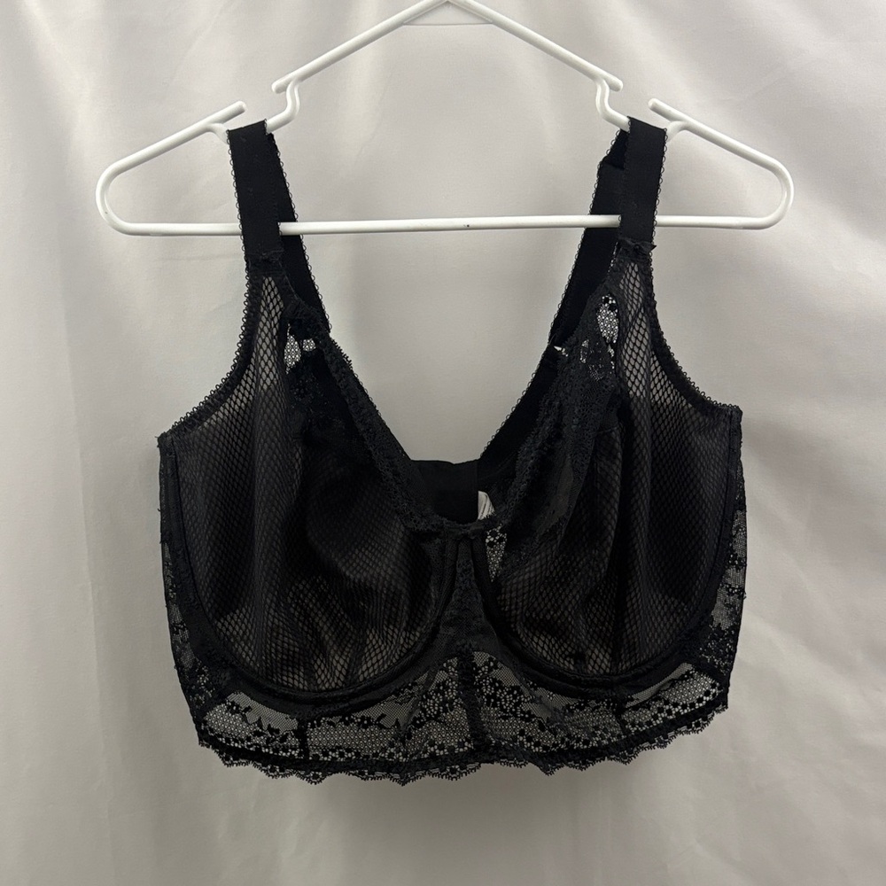 Elomi Charley Bra 38L Long Line Black Lace